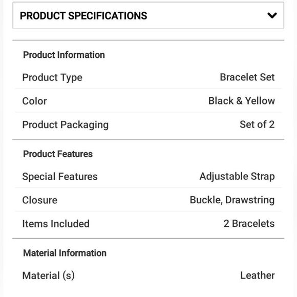 Black Genuine Leather and Dualtone Adjustable Bracelets - Picture 11 of 16